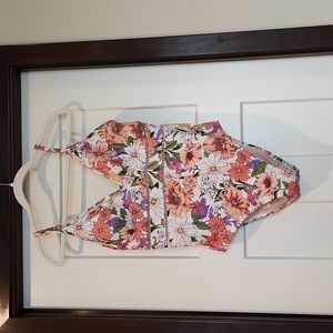 Kona Sol, foral print, medium coverage, one piece swimsuit